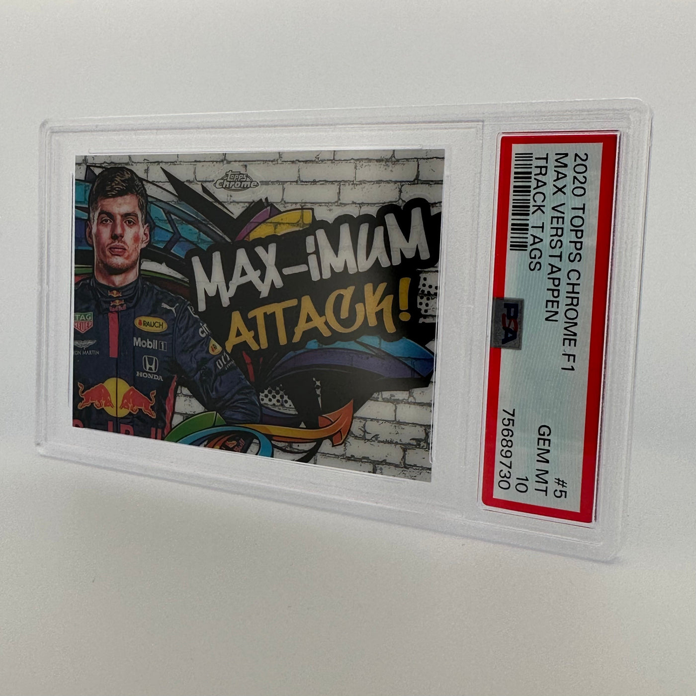 PSA 10 - MAX VERSTAPPEN #5 - TRACK TAGS