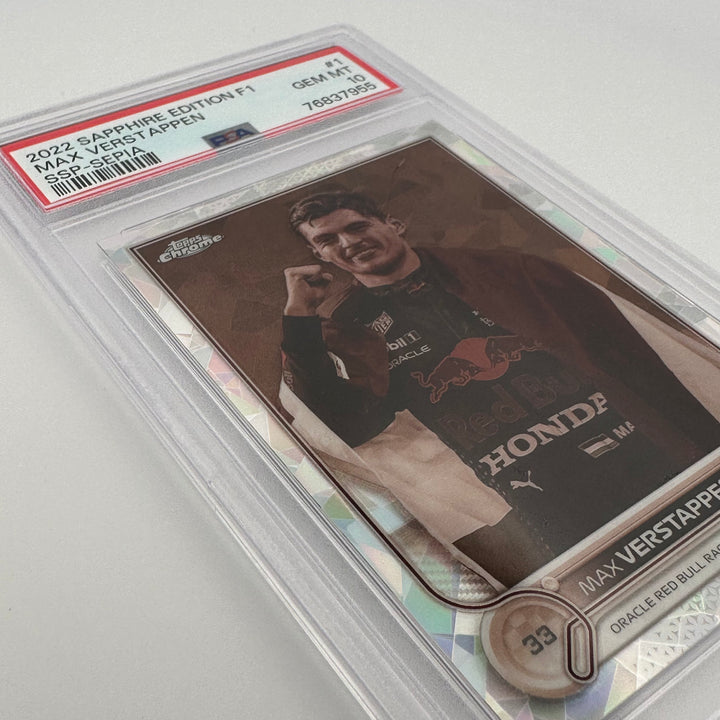 PSA 10 - /100 - MAX VERSTAPPEN #1 - SAPPHIRE EDITION - SSP - SEPIA