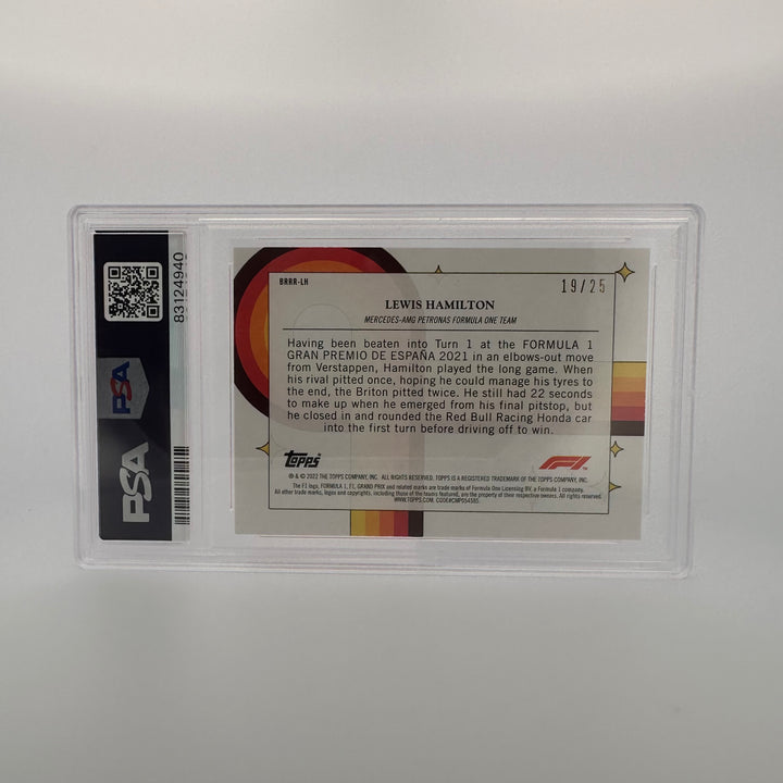 PSA 8 - 19/25 - Lewis Hamilton #BRRRLH - Orange