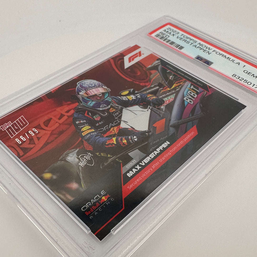 PSA 10 - 86/99 - Max Verstappen #14 - Red