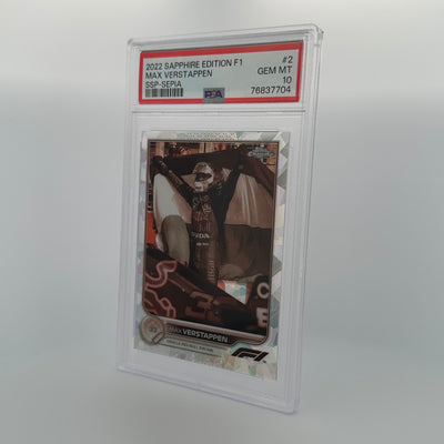 PSA 10 - /100 - MAX VERSTAPPEN #2 - SAPPHIRE EDITION - SSP - SEPIA