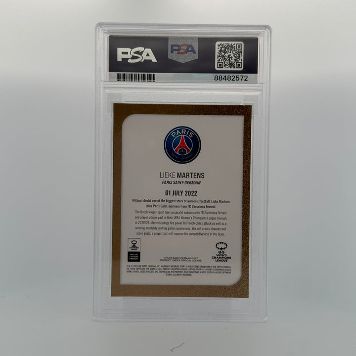 1/1 Auto Gold - Lieke Martens - 2022/23 Topps UEFA Summer - PSA 8