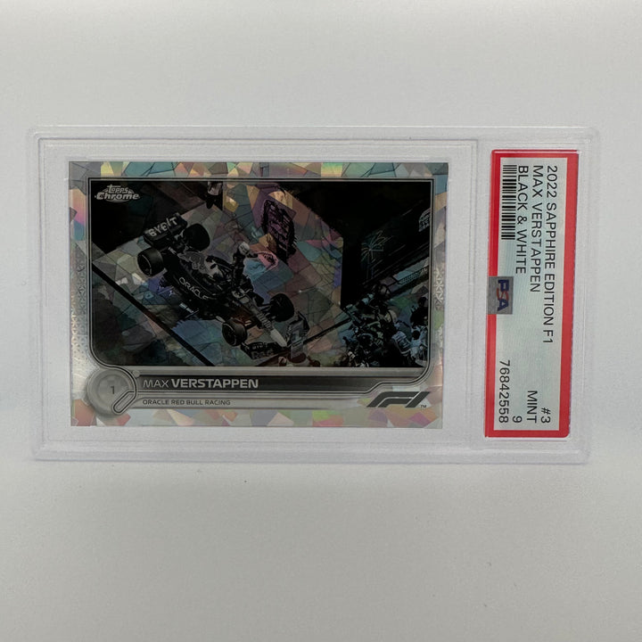 PSA 9 - /15 - Max Verstappen #3 - Sapphire Edition - Black & White