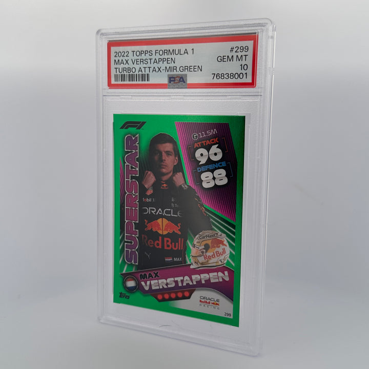 PSA 10 - 401/500 - MAX VERSTAPPEN #299 - MIRROR GREEN
