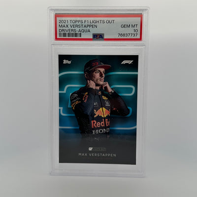 PSA 10 - 20/50 - MAX VERSTAPPEN - DRIVERS - AQUA
