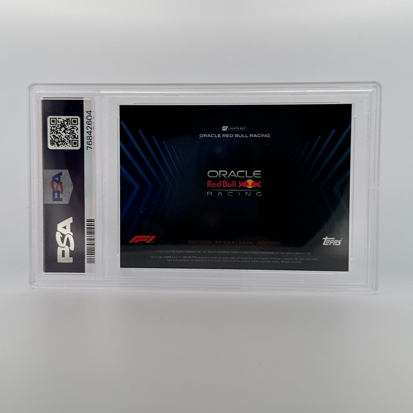 PSA 7 - 13/25 - ORACLE RED BULL RACING  - POWERTRAIN - BLUE