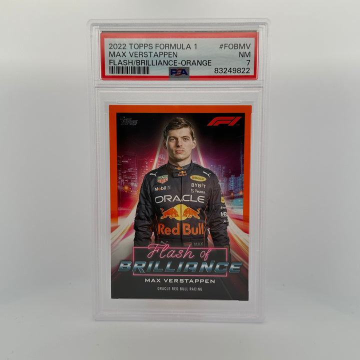 PSA 7 - 21/25 - Max Verstappen #FOBMV - Flash Of Brilliance - Orange