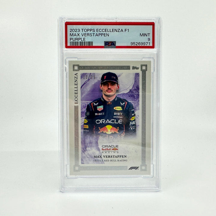 PSA 9 - 13/25 - Max Verstappen - Purple - 2023 Eccellenza