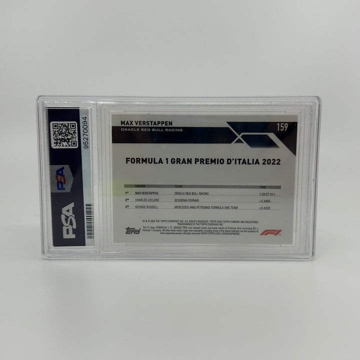 PSA 9 - 03/25 Max Verstappen #159 - Sapphire - Orange - 2023 Topps Chrome