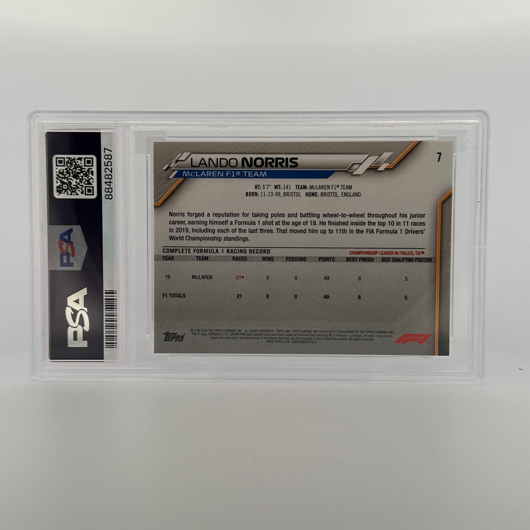 PSA 10 - Lando Norris #7 - Sapphire Edition - SP