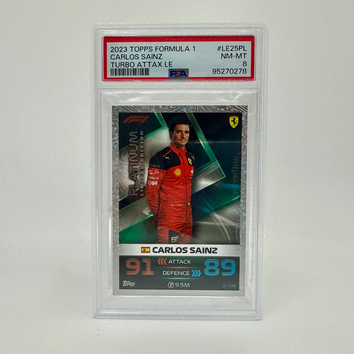PSA 8 - Carlos Sainz #LE25PL - Platinum - Limited Edition