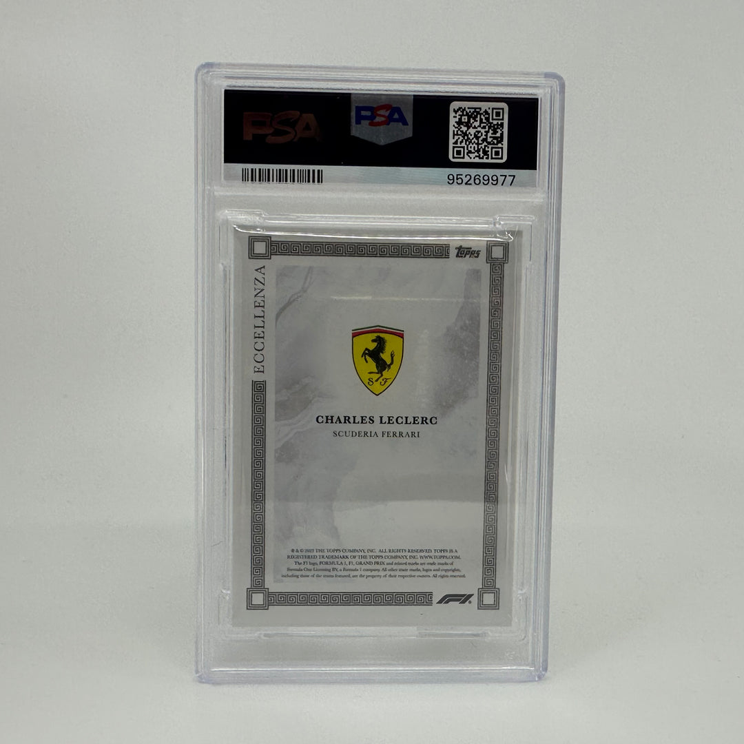PSA 8 - 09/75 - Charles Leclerc - Gray - 2023 Eccellenza