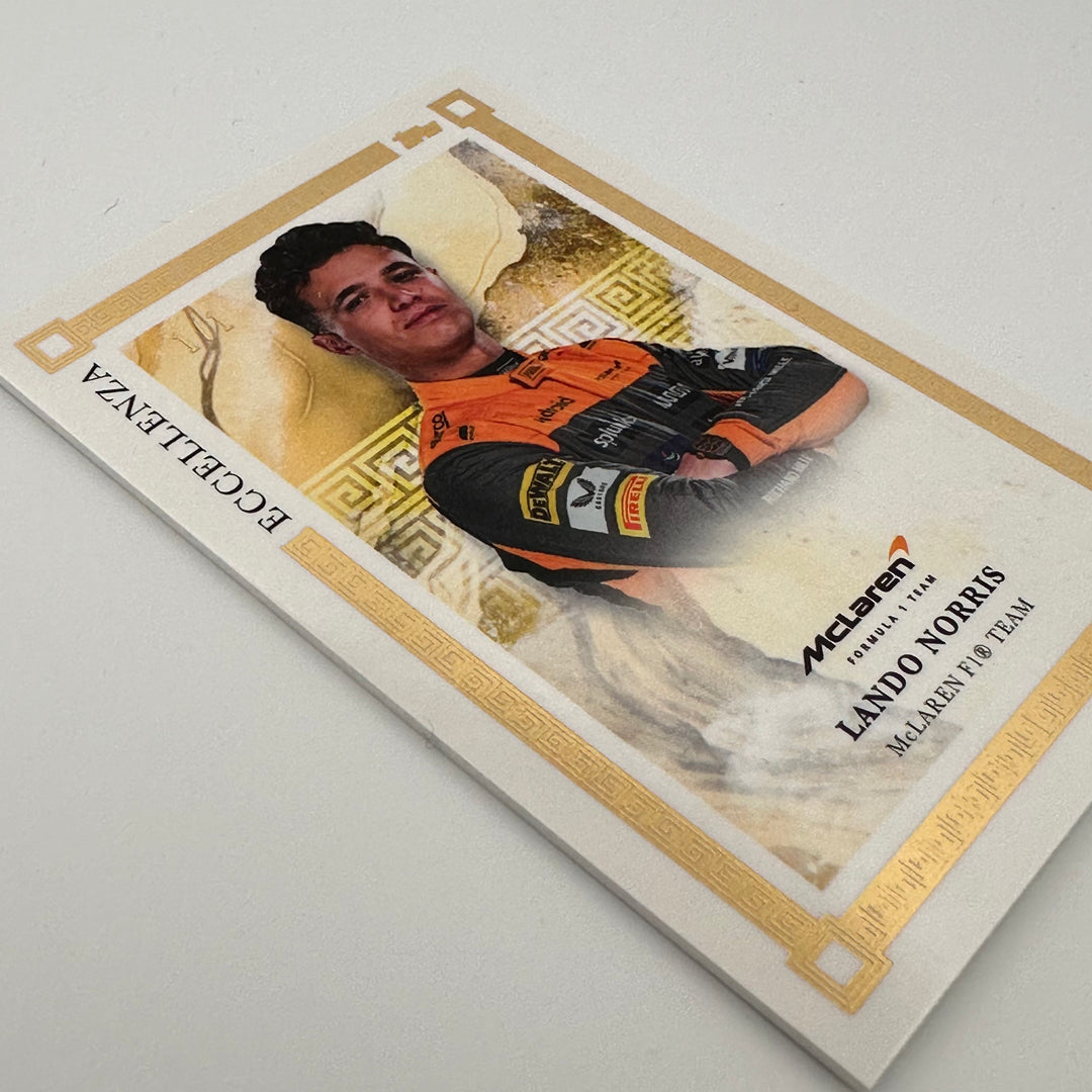 1/1 Gold Lando Norris - 2023 Topps Eccellenza Driver Profile