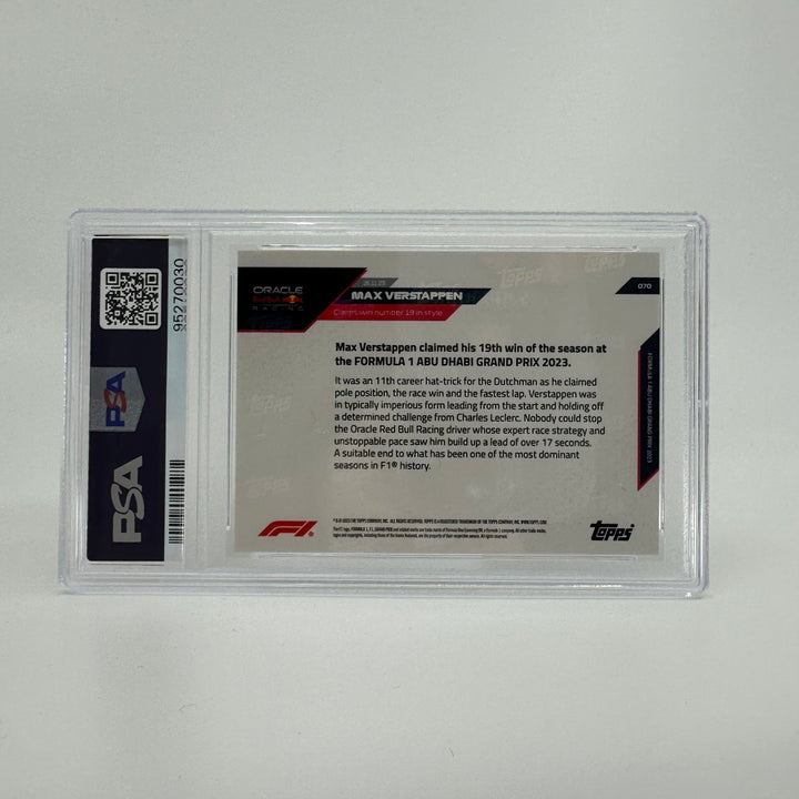PSA 9 - 02/10 - Max Verstappen #70 - Blue