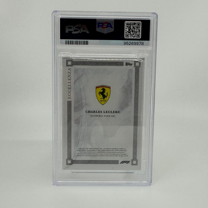 PSA 8 - 11/75 - Charles Leclerc - Gray - 2023 Eccellenza