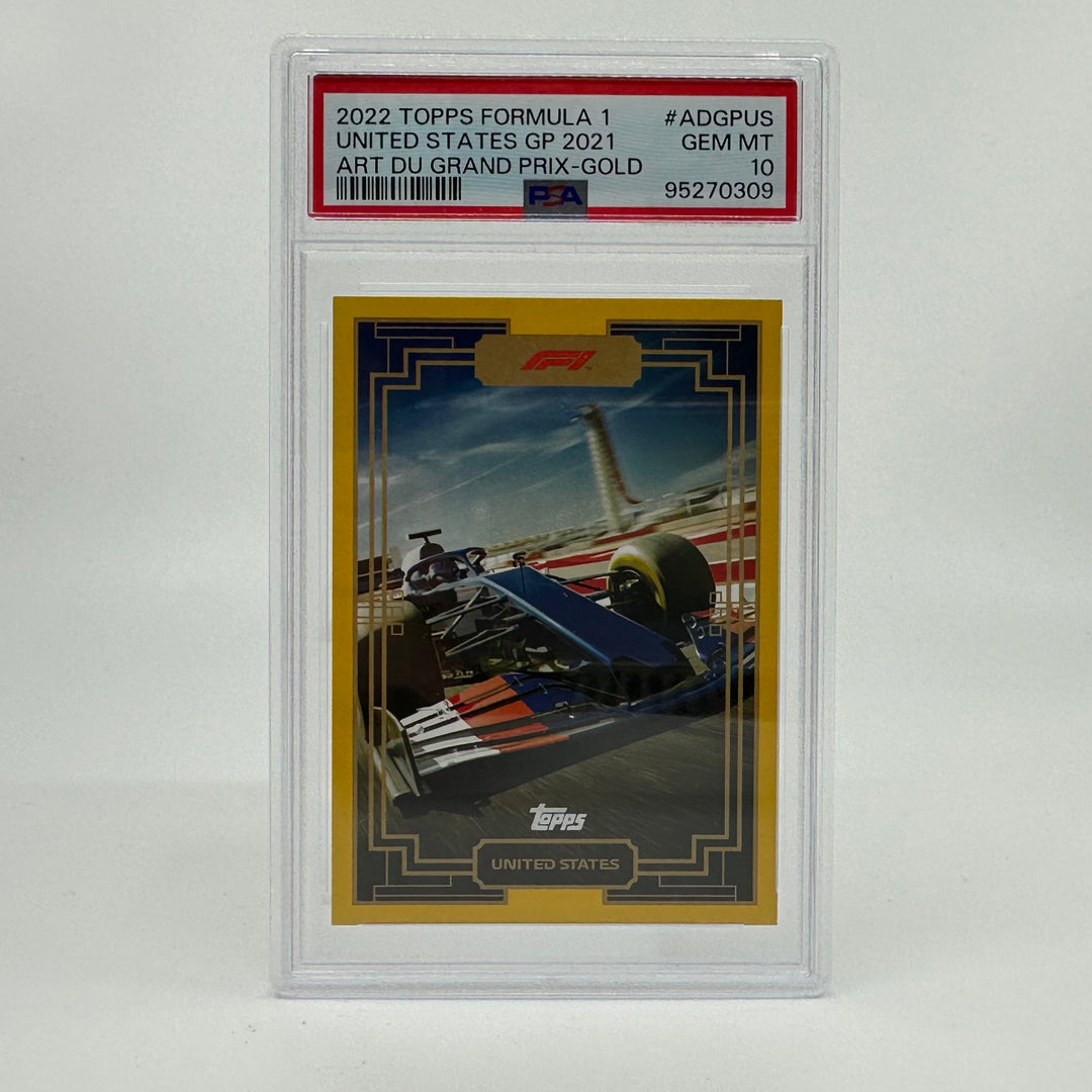 PSA 10 - 16/50 - Art Du Grand Prix #ADGPUS Gold - 2022 Topps Formula 1
