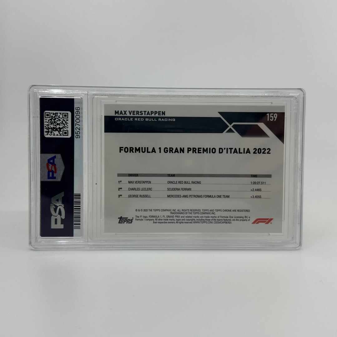 PSA 10 - 39/50 Max Verstappen #159 - Sapphire - Gold - 2023 Topps Chrome