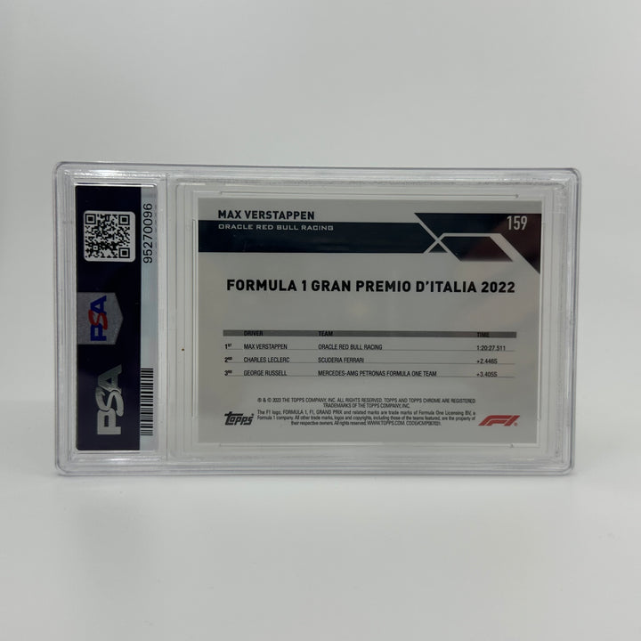 PSA 10 - 39/50 Max Verstappen #159 - Sapphire - Gold - 2023 Topps Chrome