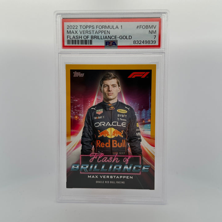 PSA 7 - 04/50 - Max Verstappen #FOBMV - Flash Of Brilliance - Gold