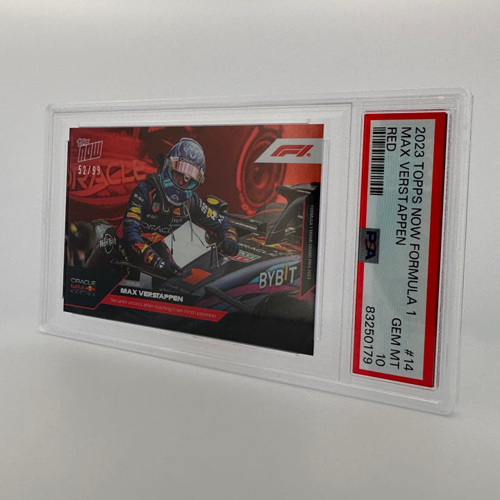 PSA 10 - 52/99 - Max Verstappen #14 - Red