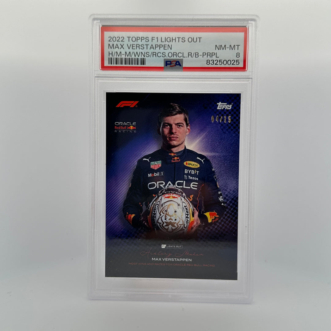 PSA 8 - 04/15 - Max Verstappen - History Maker - Purple