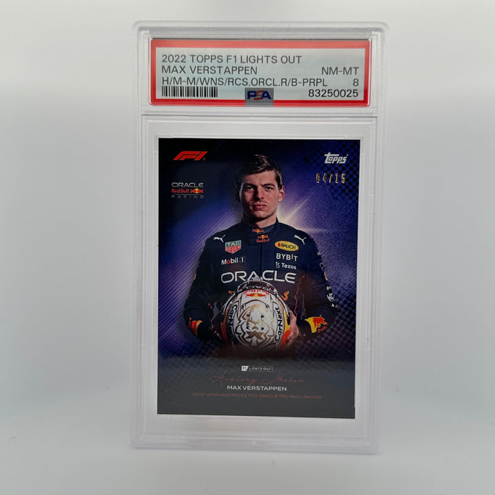 PSA 8 - 04/15 - Max Verstappen - History Maker - Purple
