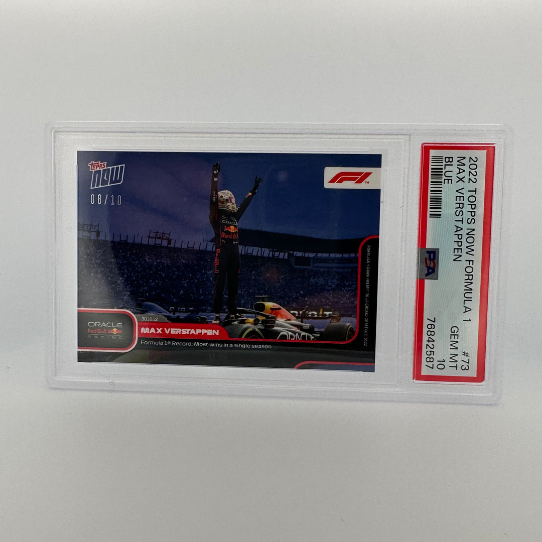 PSA 10 - 08/10 - MAX VERSTAPPEN #73 - BLUE