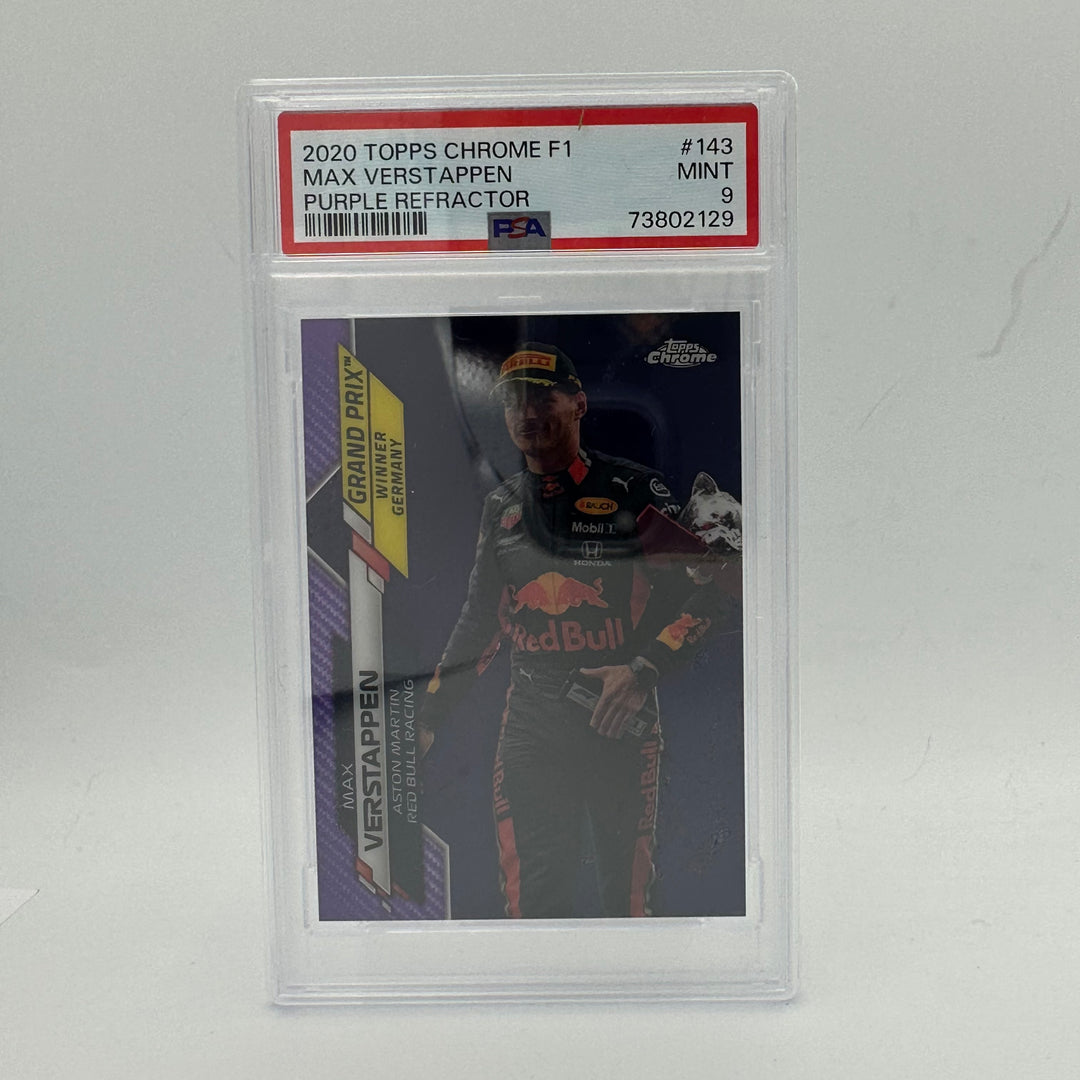 PSA 9 - 043/399 Max Verstappen #143 - Purple Refractor