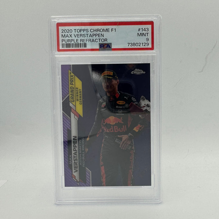 PSA 9 - 043/399 Max Verstappen #143 - Purple Refractor