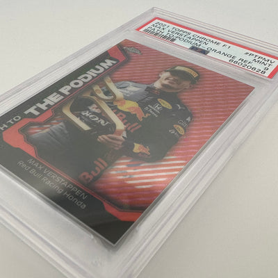 PSA 9 - 07/25 - MAX VERSTAPPEN #PTPMV - PATH TO THE PODIUM - ORANGE REFRACTOR