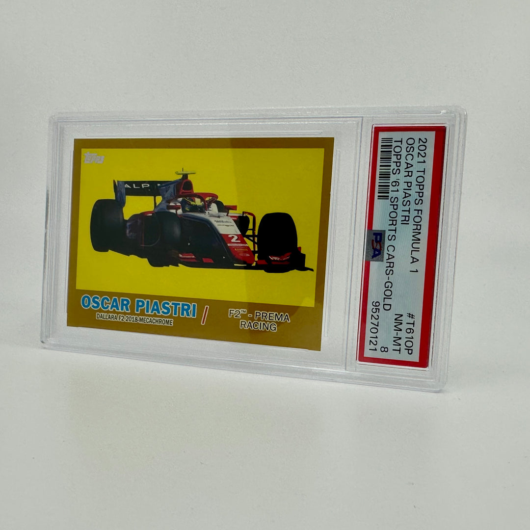 PSA 8 - 15/50 - Oscar Piastri - #T61OP - Gold