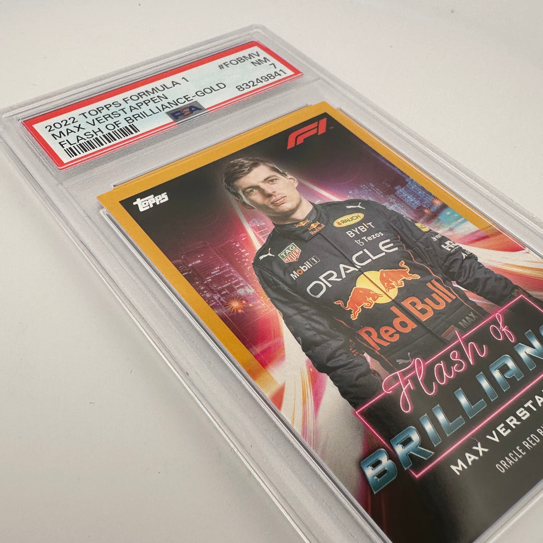 PSA 7 - 19/50 - Max Verstappen #FOBMV - Flash Of Brilliance - Gold