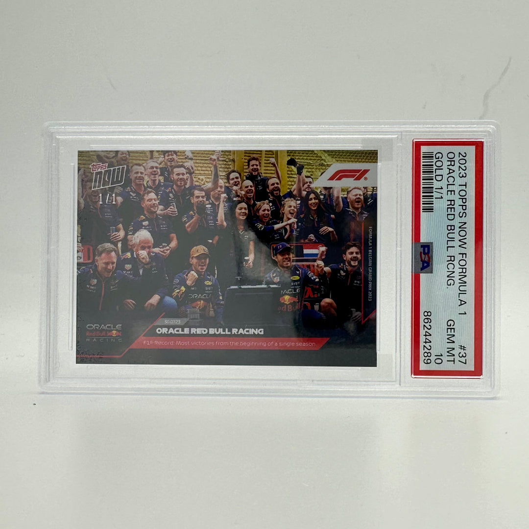 1/1 Gold - Oracle Red Bull Racing #37 - PSA 10
