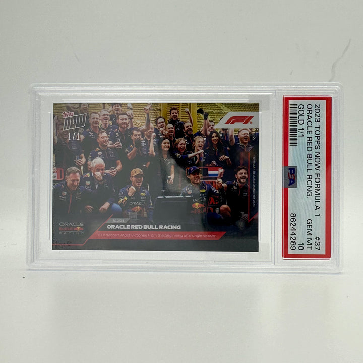 1/1 Gold - Oracle Red Bull Racing #37 - PSA 10