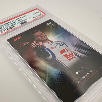PSA 8 - 5/5 - Mick Schumacher - History Maker - Rainbow
