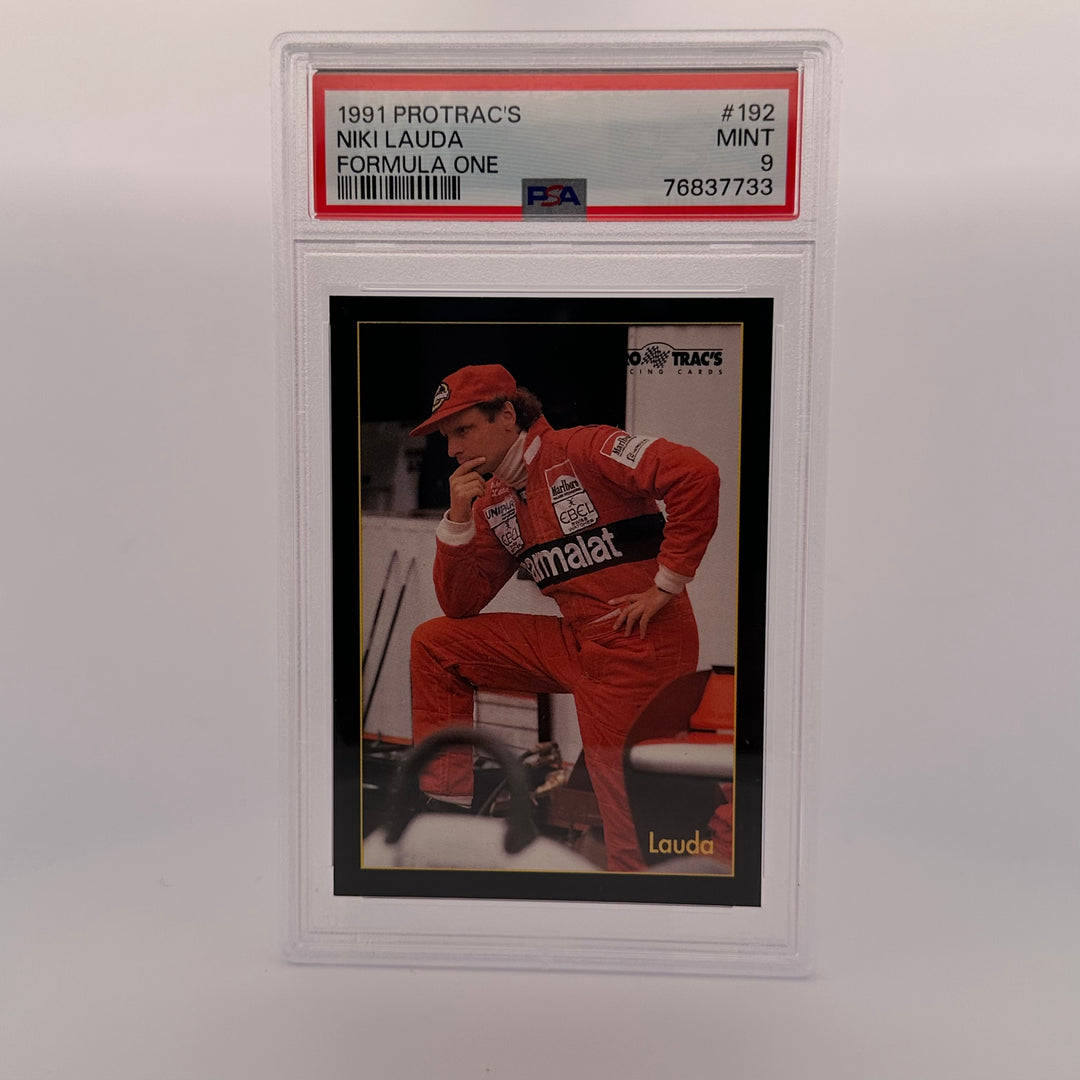 PSA 9 - NIKI LAUDA #192 - 1991 PROTRAC'S FORMULA ONE