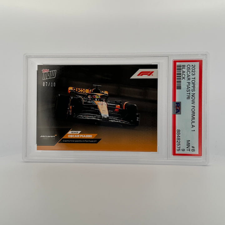 PSA 9 - 07/10 Oscar Piastri #8 - Black - 2023 Topps Now - POP 1
