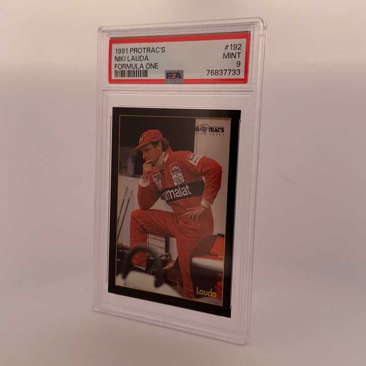 PSA 9 - NIKI LAUDA #192 - 1991 PROTRAC'S FORMULA ONE