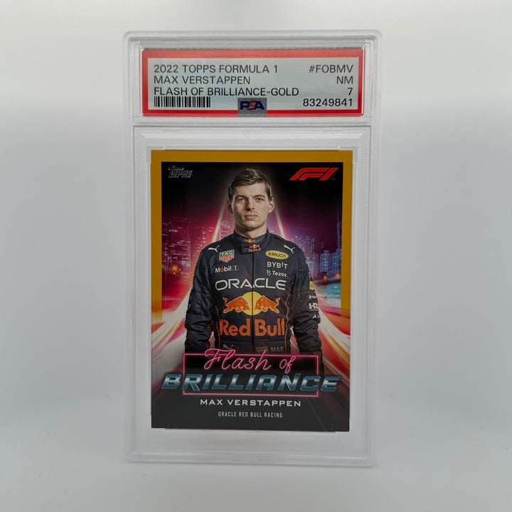 PSA 7 - 19/50 - Max Verstappen #FOBMV - Flash Of Brilliance - Gold
