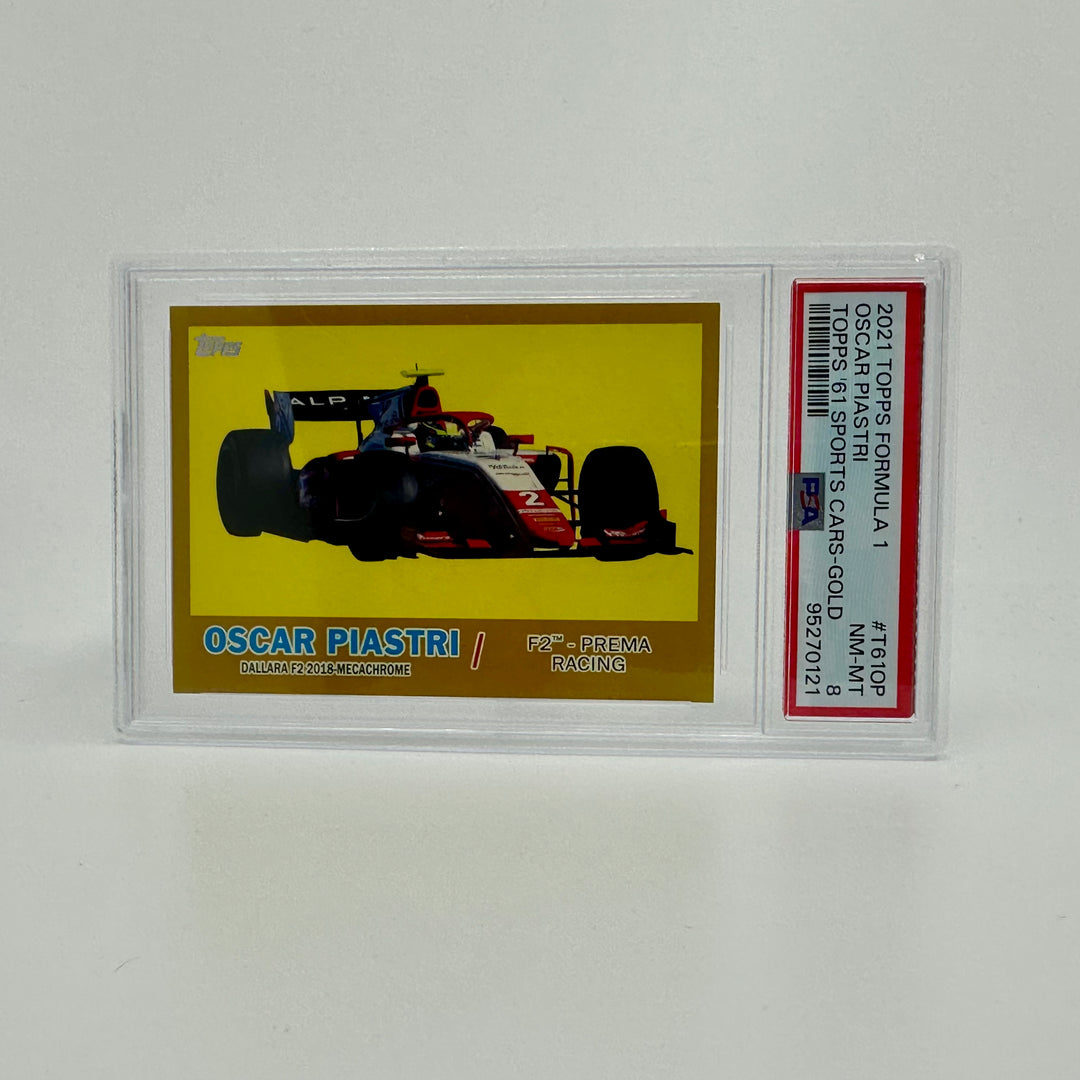 PSA 8 - 15/50 - Oscar Piastri - #T61OP - Gold