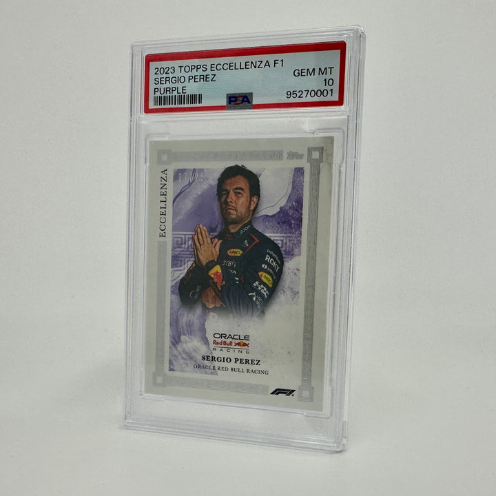 PSA 10 - 17/25 Sergio Perez - Purple - 2023 Eccellenza