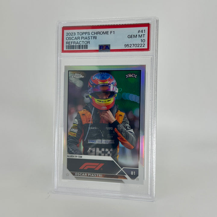PSA 10 - Oscar Piastri #41 - Refractor - 2023 Topps Chrome