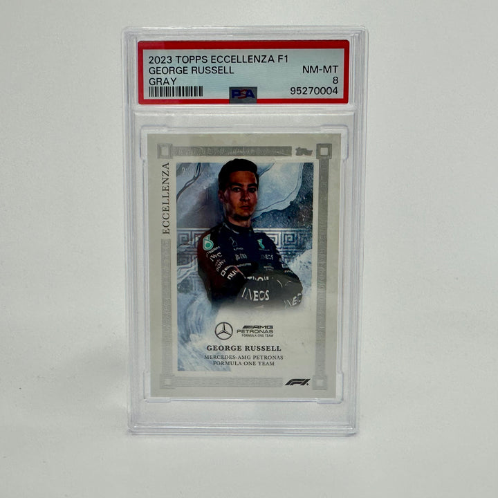PSA 8 - 23/75 - George Russell - Gray - 2023 Eccellenza