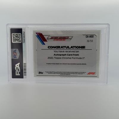PSA 9 - 35/50 - ANTONIO GIOVINAZZI #CAAGO - AUTO GOLD REFRACTOR
