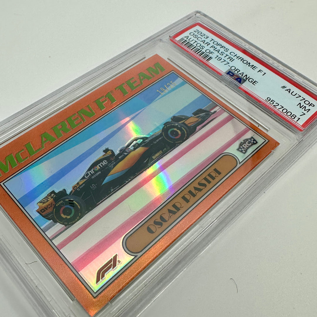 PSA7 - 19/25 Orange - Oscar Piastri - McLaren - #AU77-OP - 1977 - 2023 Chrome