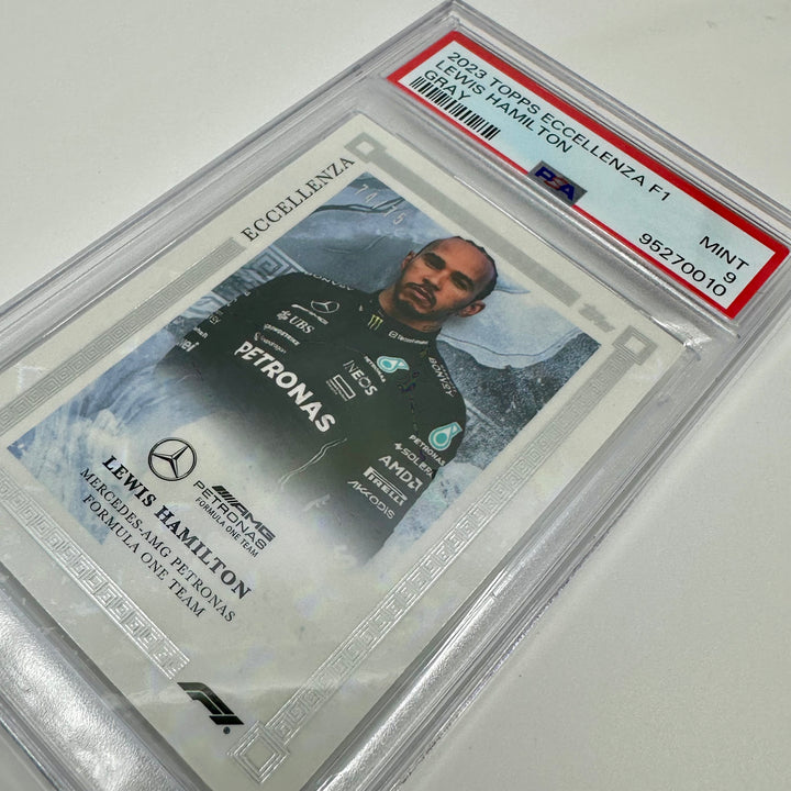PSA 9 - 74/75 Lewis Hamilton - Gray - 2023 Eccellenza