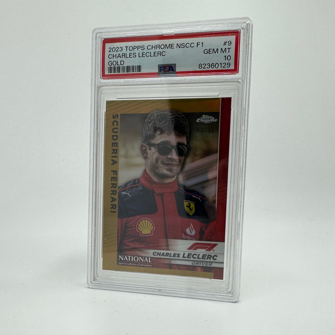 PSA 10 - 41/50 Charles Leclerc #F1-9  - Gold - 2023 Topps Chrome F1