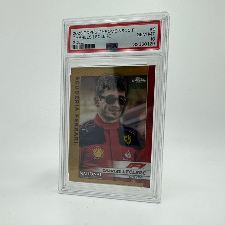 PSA 10 - 41/50 Charles Leclerc #F1-9  - Gold - 2023 Topps Chrome F1