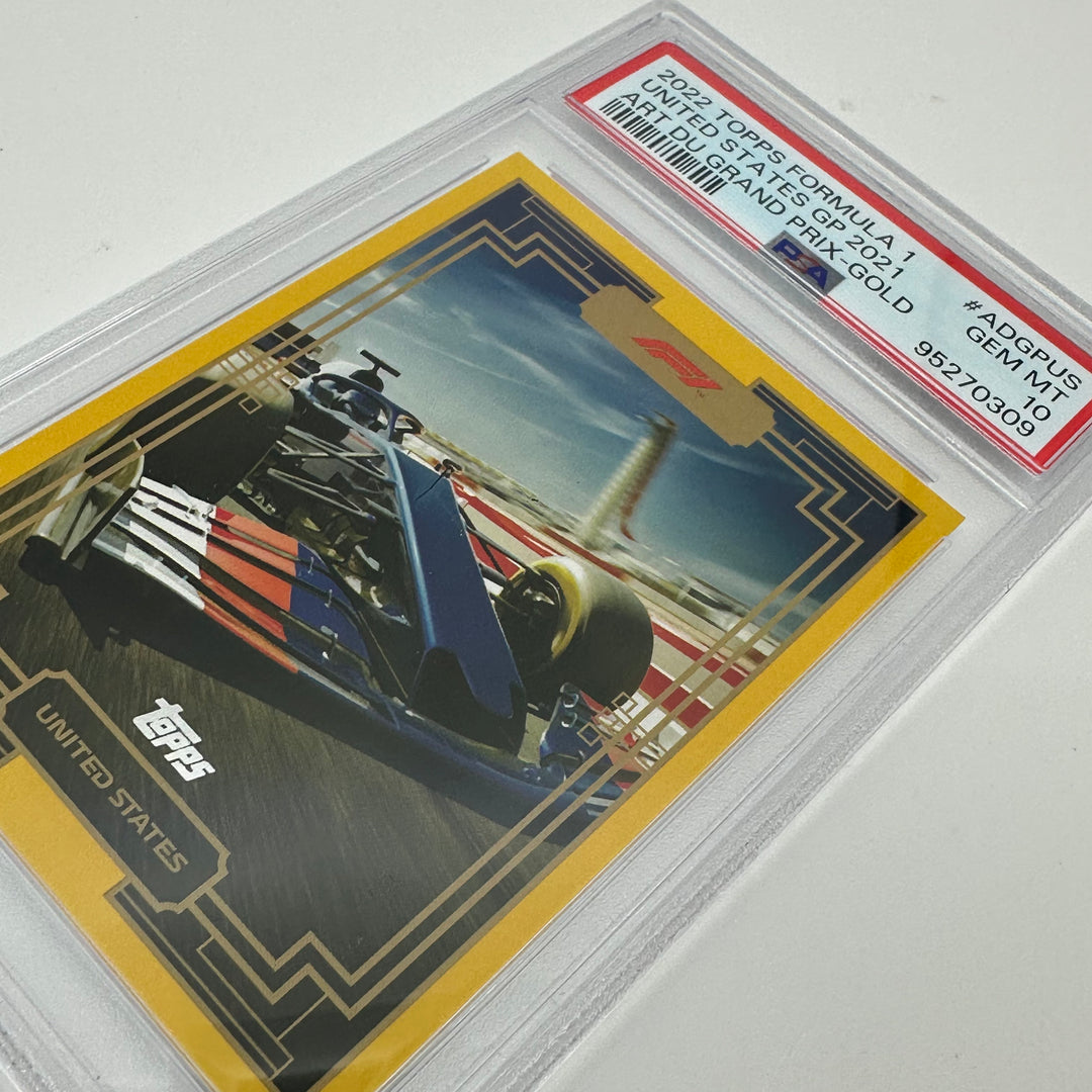 PSA 10 - 16/50 - Art Du Grand Prix #ADGPUS Gold - 2022 Topps Formula 1