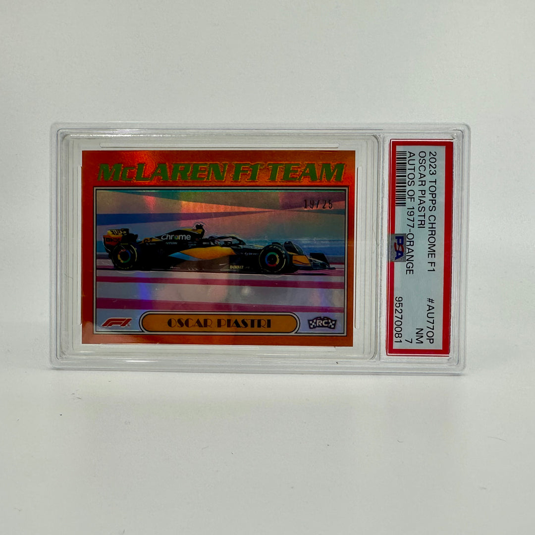 PSA7 - 19/25 Orange - Oscar Piastri - McLaren - #AU77-OP - 1977 - 2023 Chrome